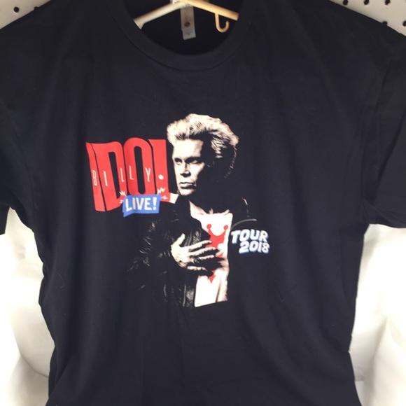Other - Billy Idol 2018Tour Concert T-Shirt Sz XL Black
